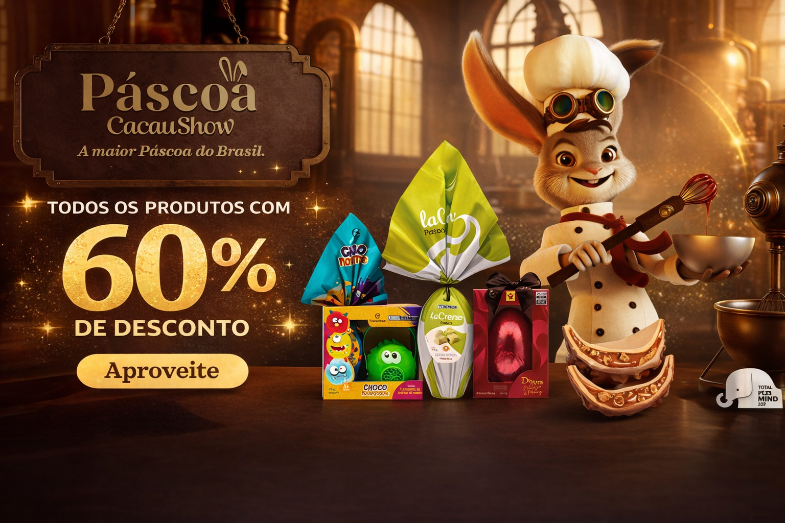 Banner Páscoa Cacau Show